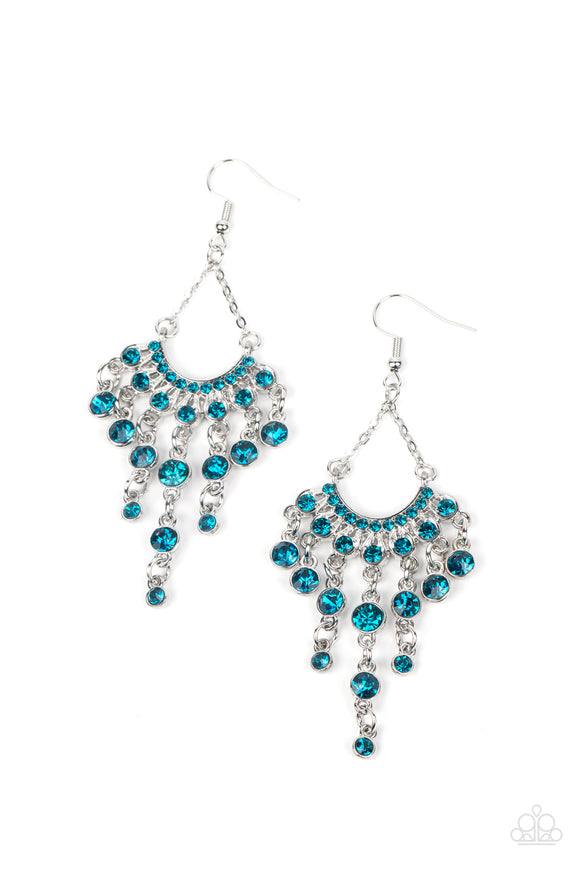 Commanding Candescence - Blue earrings