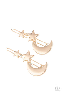 At First TWILIGHT - Gold moon and stars hair accessory