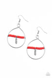 Free Bird Freedom - Red feather earrings