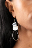 Retro Reception - White earrings