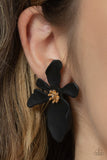 Hawaiian Heiress - Black post earrings