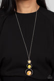 Celestial Courtier - Yellow iridescent necklace