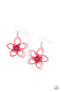 Botanical Bonanza - Pink flower earrings