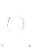 Its Just a Phase - Silver moon ear climber earrings