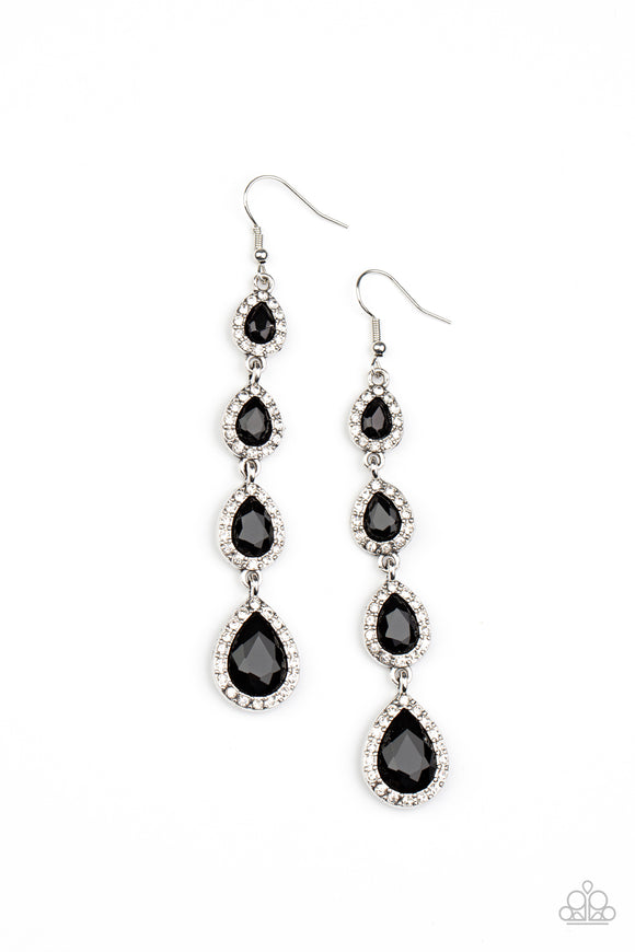 Confidently Classy - Black earrings