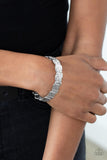 Urban Stackyard - Silver stretchy bracelet