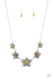 Wallflower Wonderland - Yellow necklace