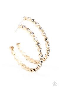 Royal Reveler - Gold hoop earrings