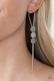 Bolo Beam - Silver post earrings