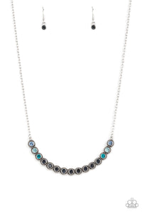 Throwing SHADES - Blue necklace