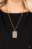 All About Trust - Gold Inspirational necklace