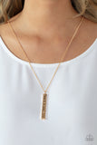 Matt 7:7 - Gold Inspirational necklace