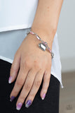 Sweetheart Secrets - Pink heart clasp bracelet