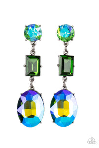 Extra Envious - Green post earrings