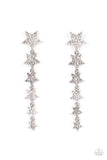 Americana Attitude - White star post earrings