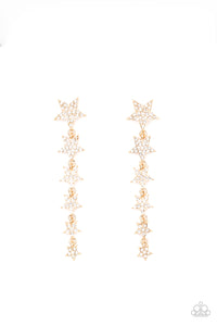 Americana Attitude - Gold star post earrings