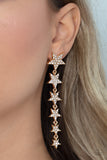 Americana Attitude - Gold star post earrings