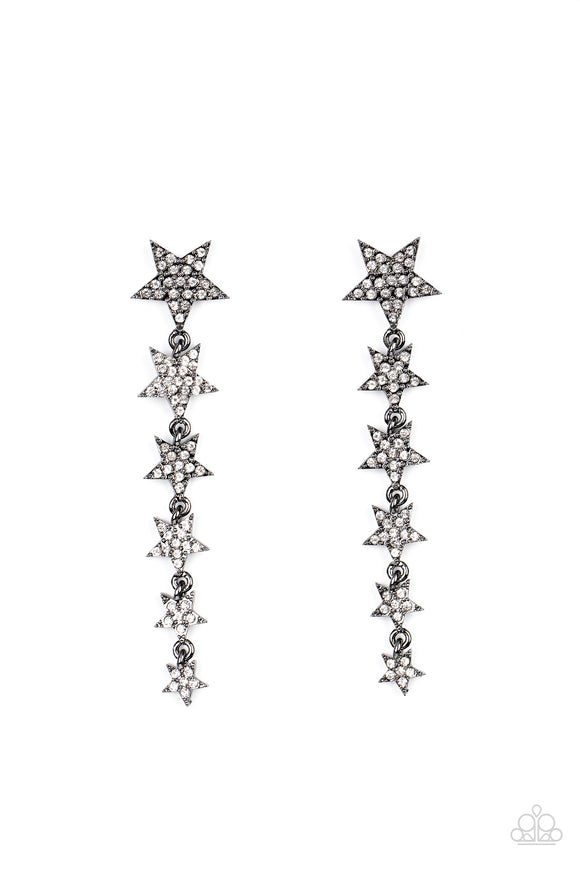 Americana Attitude - Black star post earrings