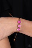 Prairie Persuasion - Pink Slipknot urban flower bracelet