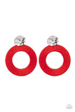 Strategically Sassy - Red earrings