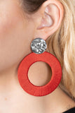 Strategically Sassy - Red earrings