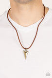 Pharaohs Arrow - Brass urban arrowhead necklace