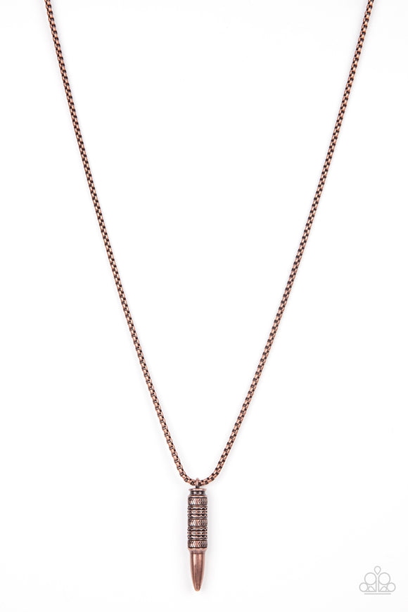 Highland Hunter - Copper urban bullet necklace