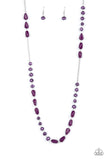 Shoreline Shimmer - Purple pearl necklace