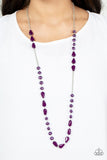 Shoreline Shimmer - Purple pearl necklace