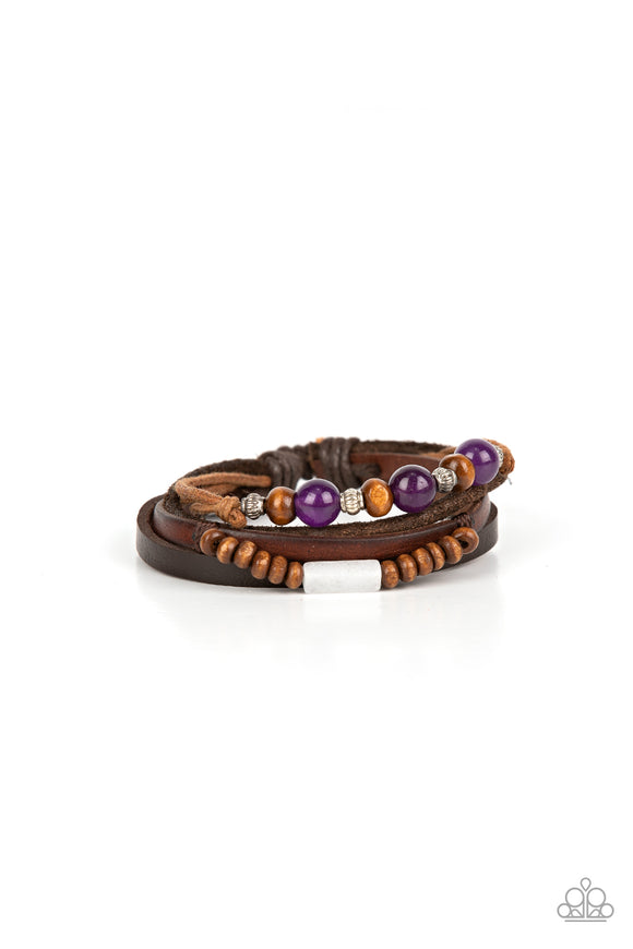 Public In-QUARRY - Purple urban bracelet