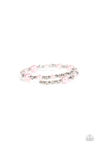 Chicly Celebrity - Pink coil bracelet