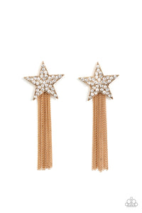 Superstar Solo - Gold star earrings