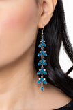 Fanciful Foliage - Blue earrings