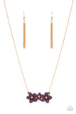 Petunia Picnic -  purple necklace