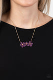 Petunia Picnic -  purple necklace