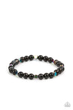 Interstellar Solitude - Black urban oil spill bracelet