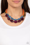 Tropical Trove - Purple multi necklace