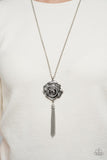 Rosy Redux - Silver flower necklace