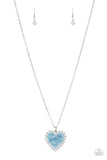 Heart Full of Luster - Blue heart necklace