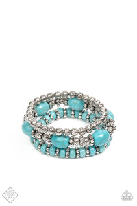 Take By SANDSTORM - Blue stretch bracelet