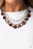 Beachfront Fabulous - Brown shell necklace