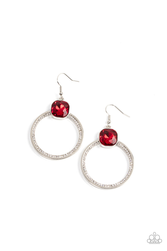 Cheers to Happily Ever After - Red earrings