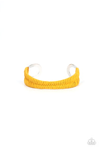 Desert Odyssey - Yellow cuff bracelet