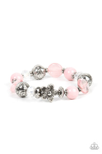 Pretty Persuasion - Pink stretchy bracelet