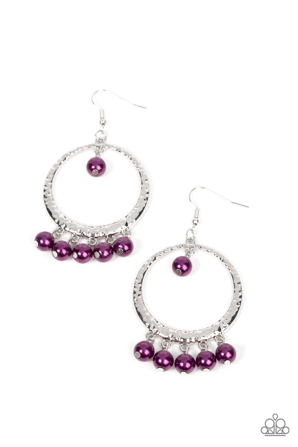 Luscious Luxury - Purple pearl earrings