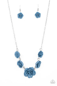 PRIMROSE and Pretty - Blue flower necklace