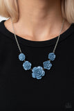 PRIMROSE and Pretty - Blue flower necklace