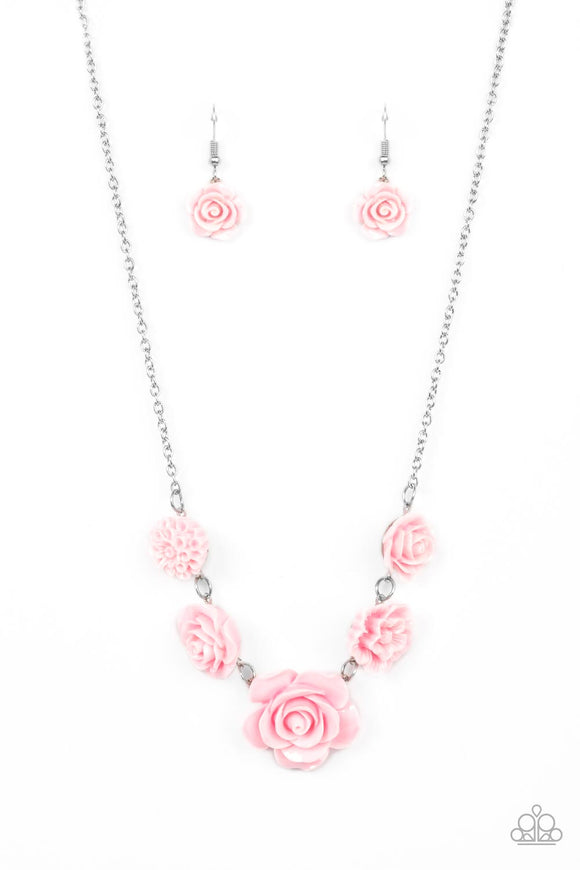 PRIMROSE and Pretty - Pink Flower necklace