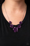 PRIMROSE and Pretty - Purple flower necklace