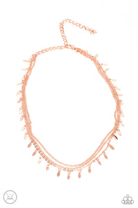 Monochromatic Magic - Rose Gold choker necklace